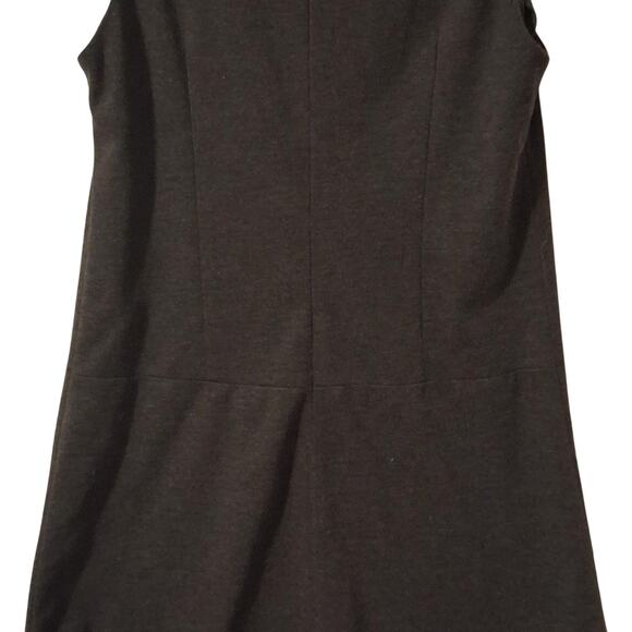🖤 Zara Basic Charcoal Gray Sleeveless Shift Dress w/ Pockets - Size M 🖤 - Picture 2 of 4